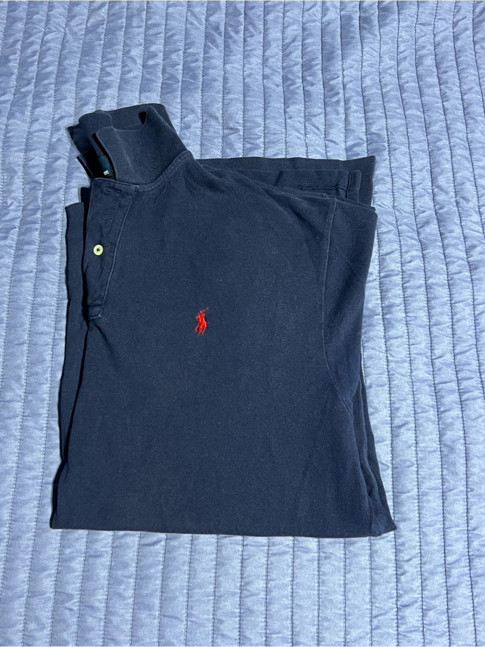 Ralph Lauren Men Navy Polo with Red Pony Embroidery XL